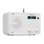 Badia DAB+ raadio akuga, valge