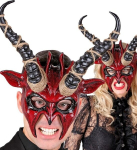 T&auml;iskasvanu kuradimask Widmann, punane