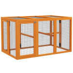 Kanala koos aedikuga, 1-3 kanale, puitraam, terasv&otilde;rk, 140 &times; 84,5 &times; 80,5 cm, oranž