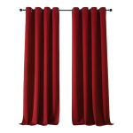 Termoaktiivsed sametised pimendavad kardinad punased 2 tk 140x245 cm