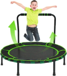 Laste treeningtrampoliin, kokkupandav, stabiilne, turvaline, must, 91 cm