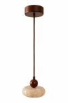 Opviq ripplamp Round - p&auml;hkel, pruuni/liivakarva