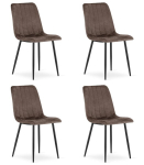 4-osaline s&ouml;&ouml;gitoolide komplekt Lava, pruun/must