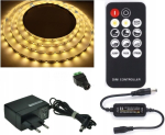 Led riba 1m 60 Led/m 2835, soe valge, Rf puldiga