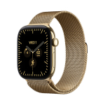 Nutikell Apple Watch Series 12 GPS + Cellular 42mm Radiant Gold Titanium Case with Radiant Gold Milanese Loop - MJGL4ET/A