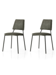 2-osaline s&ouml;&ouml;gitoa toolide komplekt Lima - 4553, must/hall, Tool, Lıma - 4553 V2, 42.5x77.5x54 cm, samet
