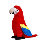 Beppe Ara punane papagoi, 27 cm pl&uuml;&uuml;sist m&auml;nguasi, Color