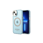 Guess Gold Outline permatomas MagSafe kate iPhone 13 Pro / iPhone 13 - sinine