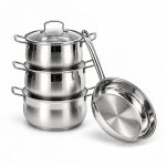 Pottide ja pannide komplekt DSP CS006, 7-osaline, 6,2&ndash;9-liitrised potid, roostevabast terasest