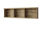 Seinale paigaldatav riiul Doorset, 135x24.6x38 cm, pruun