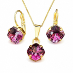 Ehtekomplekt naistele &bdquo;Mystic (Amethyst)&ldquo; Swarovski&reg; kristallidega