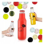 5x Glass Kubu&scaron; 750ml tr&uuml;kiga pudelid mahlade, siirupite jaoks