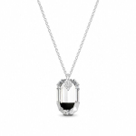 Naiste kaelakee DiamondSky &bdquo;Symbiosis (Silver Night)&ldquo; Swarovski kristallidega