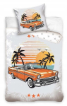 Laste voodipesukomplekt 140x200 Auto Retro Vintage - Car Cotton