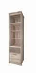 Raamaturiiul Mebelbos Jazz 1d1s, 56x40x210 cm, pruun