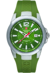 Kell - &Scaron;veitsi Alpi s&otilde;jav&auml;gi - SAM7058.1838 - Kvarts - Roostevaba teras - 44 mm - Roheline