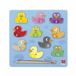 Puzzle magnetiline duck Goula - Encastrables - 10 t&uuml;kki - Mitmev&auml;rviline - Plastik