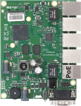 Mikrotik ruuter RB450GX4, 5 RJ45 porti, 512 MB NAND, microSD pesa, 10-57 V sisend, PoE v&auml;ljund
