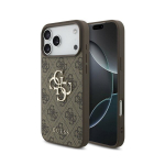 Telefoni&uuml;mbris Guess PU 4G Metal Logo Apple iPhone 18 Pro pruun