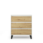 Kummut Mebelbos Borg 3s 70, 70x38,8x78,4 cm, pruun/valge