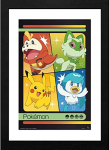 Abystyle "pok&eacute;mon Scarlet & Violet Starters" raamitud plakat 30x40cm