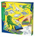 SES DINOSAURUSTE TEMPLITE KOMPLEKT