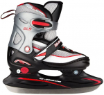 Reguleeritava suurusega uisud Nijdam 2202, must/l&auml;bipaistev/punane