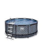 Karkassiga bassein liivafiltriga Exit Premium Stone &oslash;360x122 cm, hall