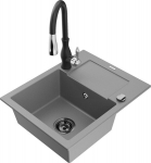 Graniitk&ouml;&ouml;givalamu Mexen Enzo segisti ja sifooniga, Grey+Black