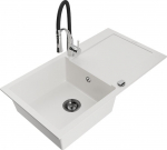 Graniitk&ouml;&ouml;givalamu Mexen Leo segisti ja sifooniga, Valge+Must/Kroom