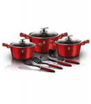 BerlingerHaus pottide komplekt Burgundy Metallic Line, 10-osaline