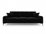 Neljakohaline diivan Mazzini Sofas Madara, must