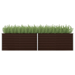 vidaXL aia taimelava pruun 320 x 80 x 77 cm tsingitud teras