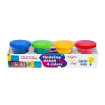 Looduslik plastiliin Genio kids, 4 v&auml;rvi, 200 g