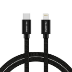 3.1 USB-C - Lightning Kaabel 2m Swissten Textile : must