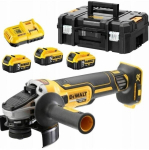 Nurklihvija DeWalt DCG405P3-QW; 18 V; 3x5,0 Ah aku