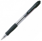 Automaatne pastapliiats PILOT Super Grip, 0.7 mm, must