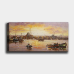 Reproduktsioon l&otilde;uendil Laev, 30x80 cm