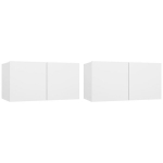 vidaXL seina telerikapid 2 tk, valge 60x30x30 cm,