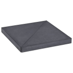 vidaXL p&auml;ikesevarju raskusplaat, must, graniit, kandiline, 15 kg