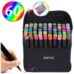 Kahepoolsed markerid-vildikad, 60 tk + M&auml;rkmik