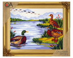 Kanvaa pildiga - tikkimiskomplekt, 22cm x 30cm, Collection D'Art, 6237K