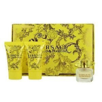 Komplekt Versace Yellow Diamond: EDT naistele 50 ml + kehakreem 50 ml + du&scaron;igeel 50 ml