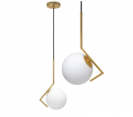 Rippuv laelamp moodne kuldklaasi rakendus429-1cp