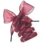 Organza laiad kingapaelad 20 mm 120 cm, v&auml;rv tumepunane
