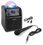 Muusikakeskus Vonyx SBS50B karaokekomplekt must LED valgusefektidega, SBS50B