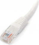 UTP Cat5e &uuml;henduskaabel - STARTECH - 15 m - RJ45 Mees - Valge - Kuldse kattega pistikud
