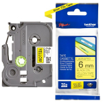 Rubandi etikett &ndash; BROTHER &ndash; P-TOUCH TZE-611 &ndash; 6mm &ndash; Mustal kollasel &ndash; Termiline &uuml;lekandmine