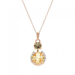 Naiste kaelakee DiamondSky "Glare (Jonquil)" Preciosa kristallidega DS01K493