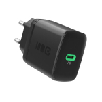 Green Cell PowerSource Solo30 CHARB-GC-30C-B, 30W, USB-C, PD, must, seinapistikuga laadija